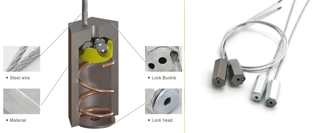 Tamper Evident Steel Hexagon Cable Seal with Printing