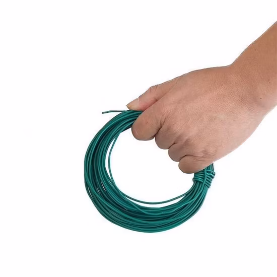 Made in China Plastic Coated Iron Wire Green Color Coil PVC Coated Garden Binding Wire