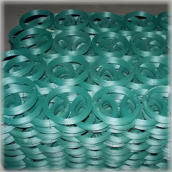 Made in China Plastic Coated Iron Wire Green Color Coil PVC Coated Garden Binding Wire